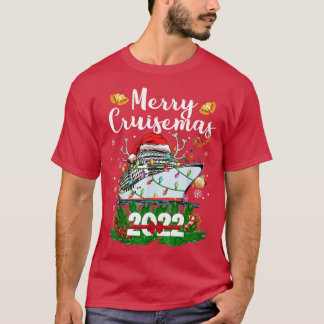 Camiseta Feliz Cruisemas 2022 Papais noeis de Natal Reindee