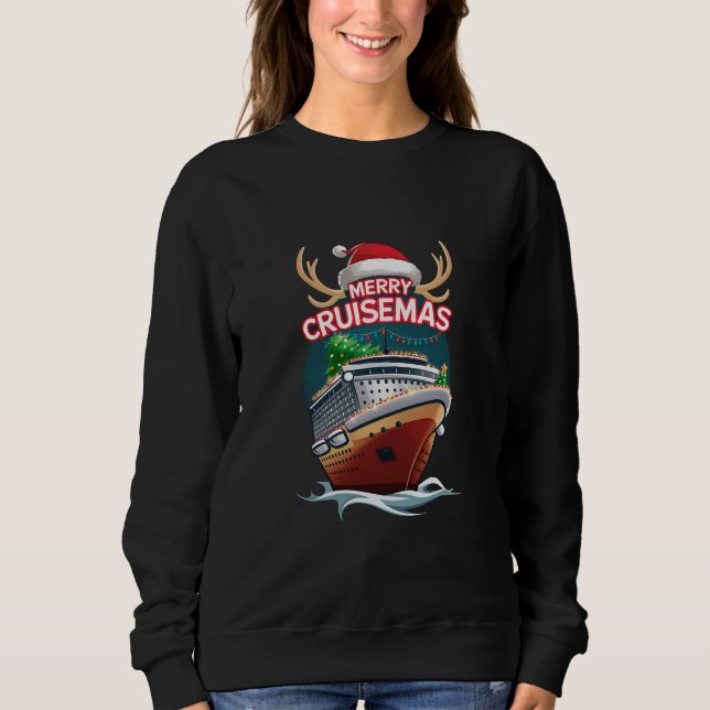 Camiseta Feliz Cruisemas Cruise Ship Family Christmas Funny (Frente)