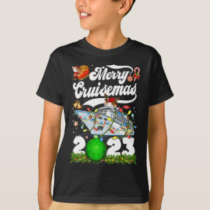 Camiseta Feliz Cruisemas Família Cruise Natal 2023 Diversão