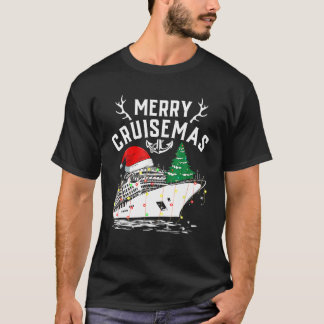 Camiseta Feliz Cruisemas Funny Cruise Ship Family Natal
