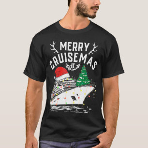 Camiseta Feliz Cruisemas Funny Cruise Ship Family Natal