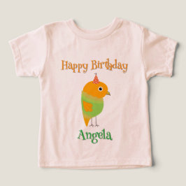 Camiseta Feliz de Aniversário Gift-Girl Toddler