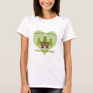 Camiseta Feliz de Beavery, se você madeira for meu
