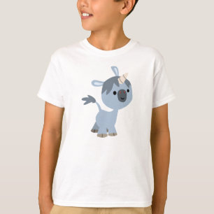 Camiseta Feliz de Cartoon Baby Unicorn Children