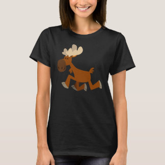 Camiseta Feliz de Cartoon Bonita Alce