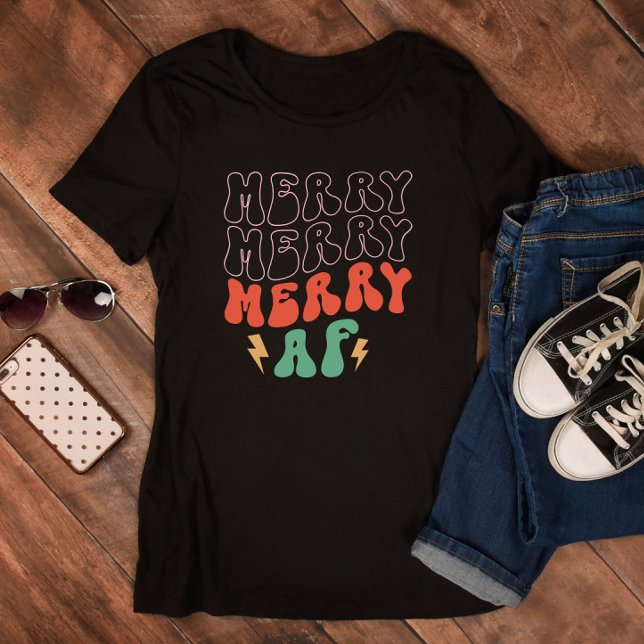 Camiseta Feliz de Feliz feliz AF Natal (Criador carregado)