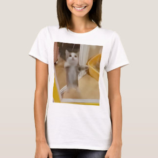 Camiseta Feliz de Gato Mulher