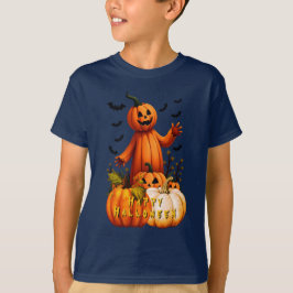 Camiseta Feliz de Halloween do Pumpkin Man