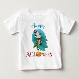 Camiseta Feliz de Halloween Menina Bebê Camiseta d