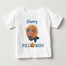 Camiseta Feliz de Halloween Menina Bebê Camiseta d