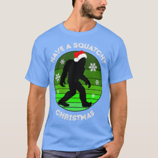 Camiseta Feliz de Natal Bigfoot Sasquatch