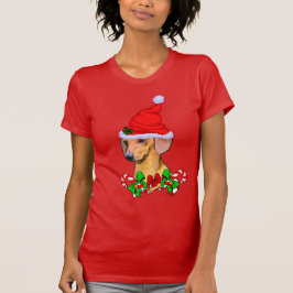 Camiseta Feliz de Natal Dachshund