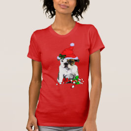 Camiseta Feliz de Natal do Buldogue Inglês