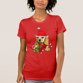 Camiseta Feliz de Natal do Cocker Spaniel