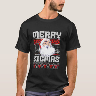 Camiseta Feliz de Natal Feia Sigmas Papais noeis Sigma para