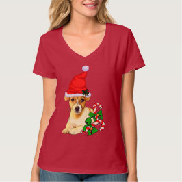 Camiseta Feliz de Natal Jack Russell Terrier