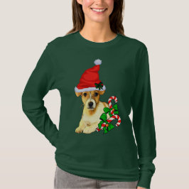 Camiseta Feliz de Natal Jack Russell Terrier