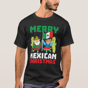 Camiseta Feliz de Natal Mexicano Engraçado México Natal Gif