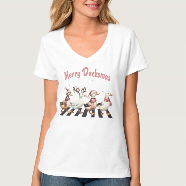 Camiseta Feliz de Natal Mulheres de Natal Tshirt (Frente)