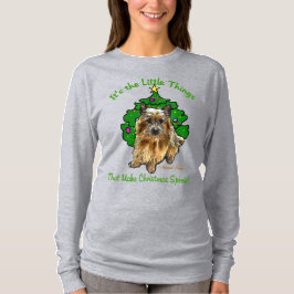 Camiseta Feliz de Natal Norwich Terrier