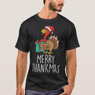 Camiseta Feliz de Natal Papais noeis Turquia Dia de Ação de