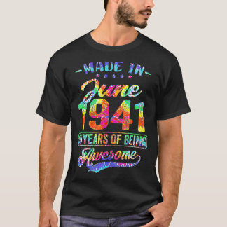 Camiseta Feliz Decoração De Aniversário De 80, Feita Em Jun