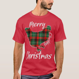 Camiseta Feliz Dependendo Galinha Engraçada de Natal Farme