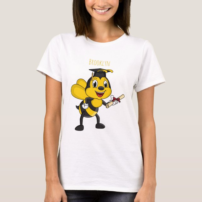 Camiseta Feliz desenho animado (Frente)