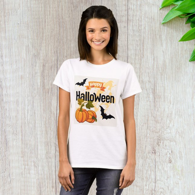 Camiseta Feliz Design de Halloween (Criador carregado)