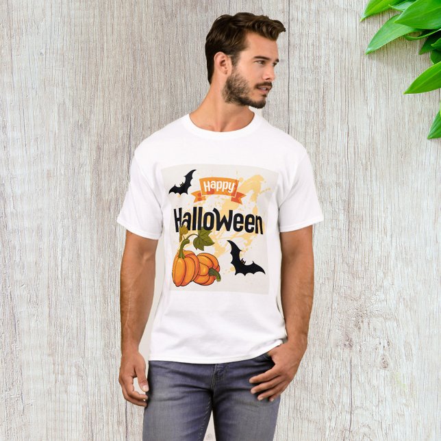 Camiseta Feliz Design de Halloween (Criador carregado)