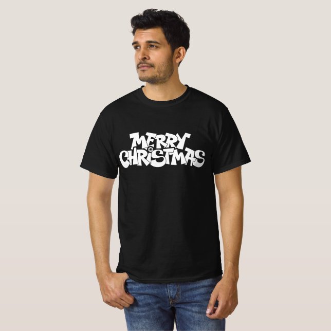 Camiseta Feliz Design de Natal (Frente Completa)