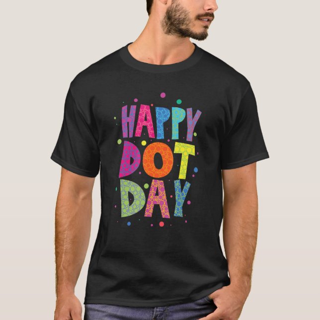 Camiseta Feliz design de Ponto para Dia Internacional 9 1 (Frente)