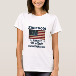 Camiseta Feliz dia 4 de julho da independência