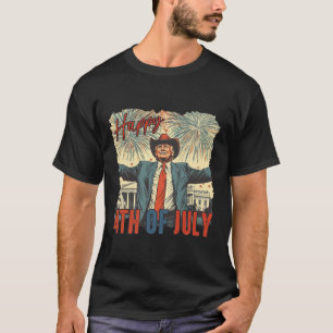 Camiseta Feliz Dia 4 De Julho, Dia 1 Da Independência Do Tr