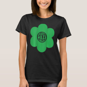 Camiseta Feliz Dia Atrás da Estética da Flor