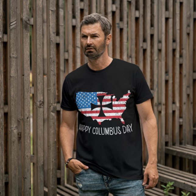 Camiseta Feliz dia Colombo (Criador carregado)