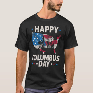 Camiseta Feliz Dia Colombo Christopher Columbus Italiano Na