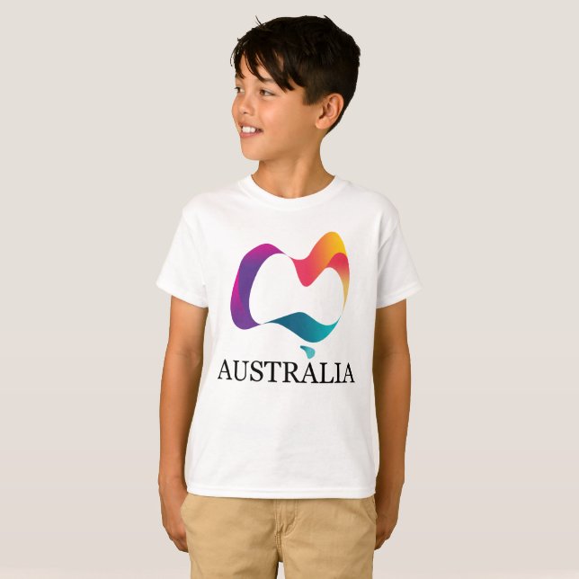Camiseta Feliz dia da Austrália, Dia da Harmonia (Frente Completa)