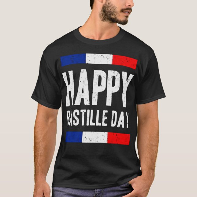 Camiseta Feliz dia da bastilha (Frente)