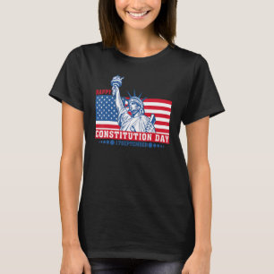 Camiseta Feliz Dia da Constituição 17 de setembro Americano