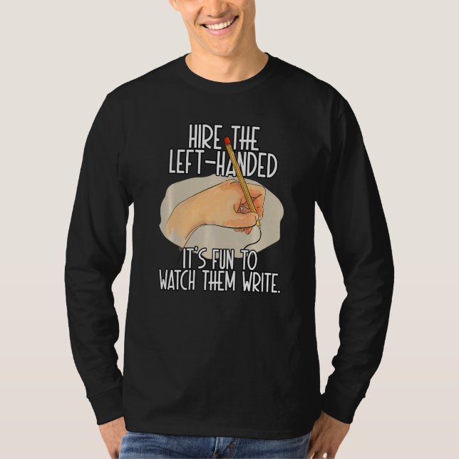 Camiseta Feliz Dia da Esquerda, Aspas Esquerdas à Esquerda (Frente)
