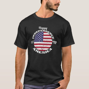 Camiseta Feliz Dia da Independência 4 de julho 1776 Vintage