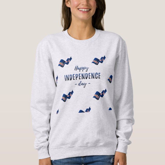 Camiseta Feliz Dia da Independência Cabo Verde (Frente)