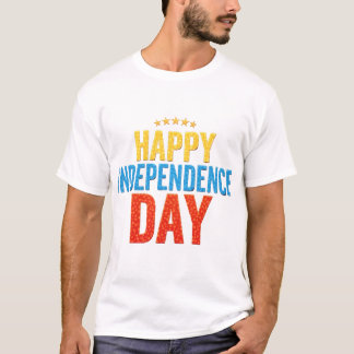 Camiseta Feliz Dia da Independência, EUA! Celebrando a libe