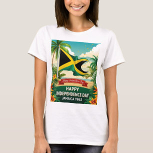 Camiseta Feliz Dia da Independência Jamaica 1962