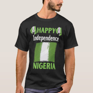 Camiseta feliz dia da independência nigéria orgulhoso por s
