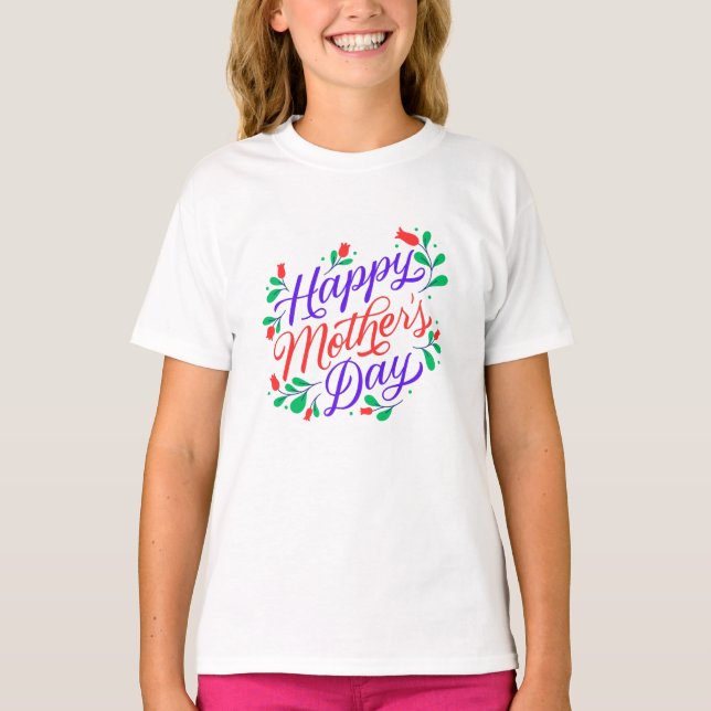 Camiseta Feliz dia da mãe (Frente)