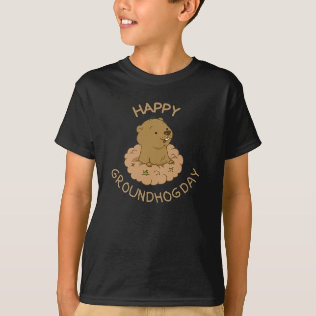 Camiseta Feliz Dia da Marmota (Frente)