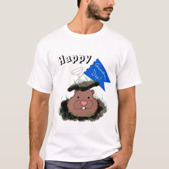 Camiseta Feliz Dia da Marmota (Frente)