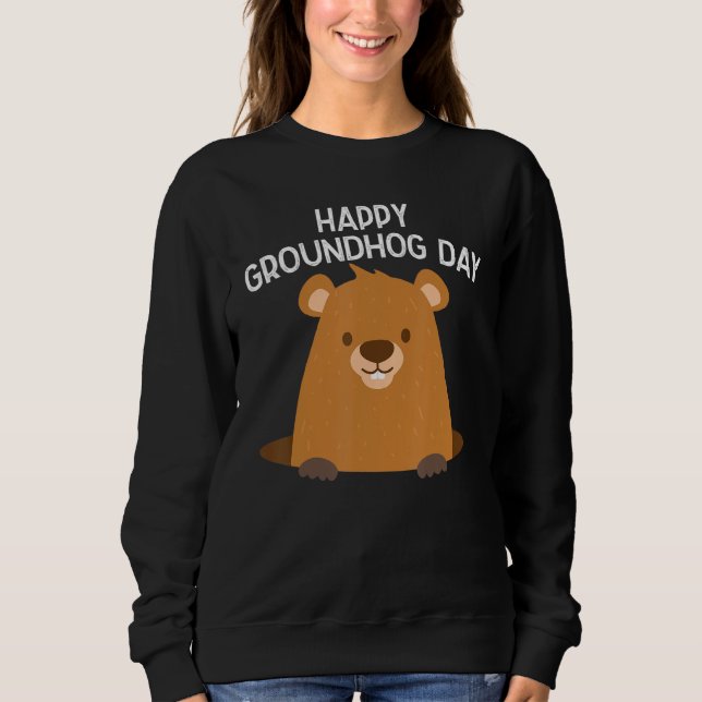 Camiseta Feliz Dia da Marmota Incrível (Frente)